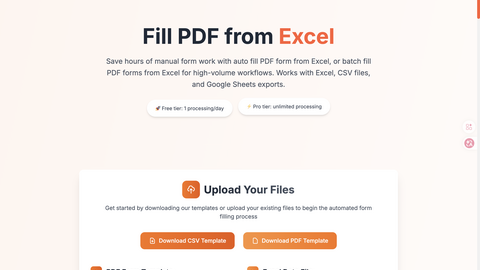 Fill PDF from Excel