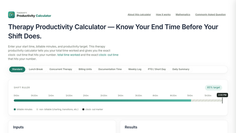 productivity calculator