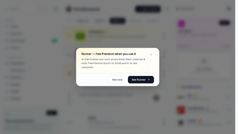 Scroll Launch